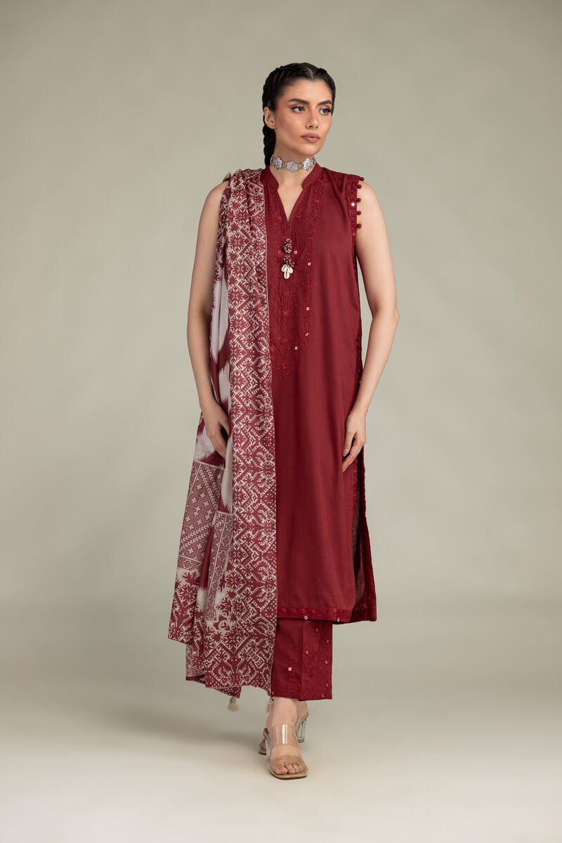 Sleeveless Longline Kurta