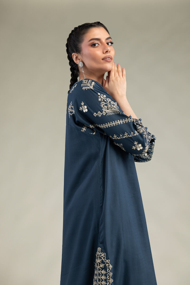 V-Neck Longline Kurta