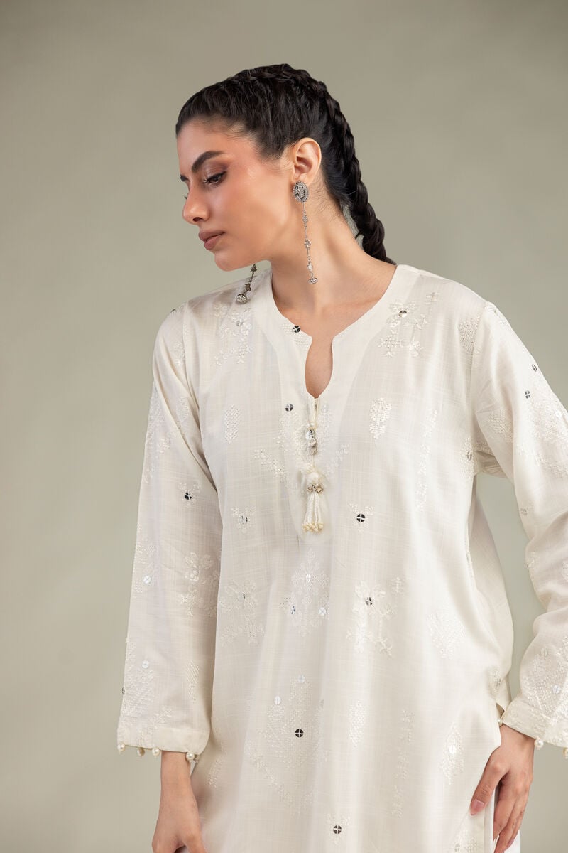 Floral Silk Kurta