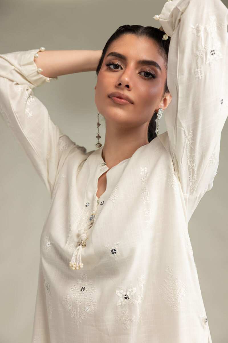 Floral Silk Kurta