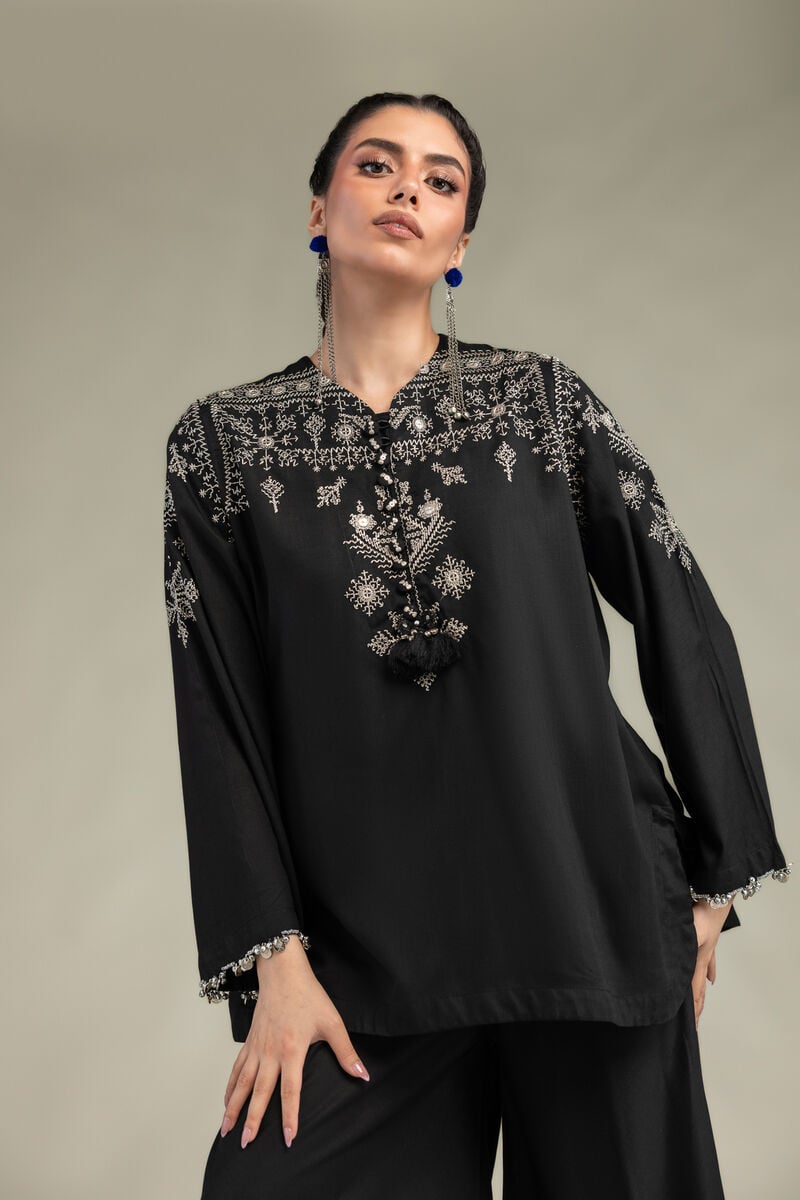 Short Silk Kurta
