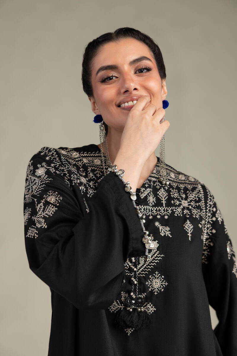 Short Silk Kurta