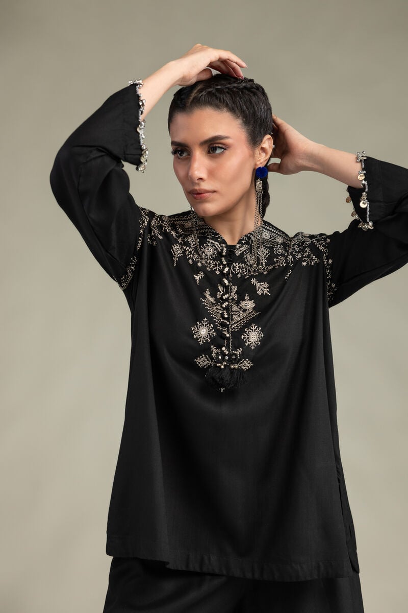 Short Silk Kurta