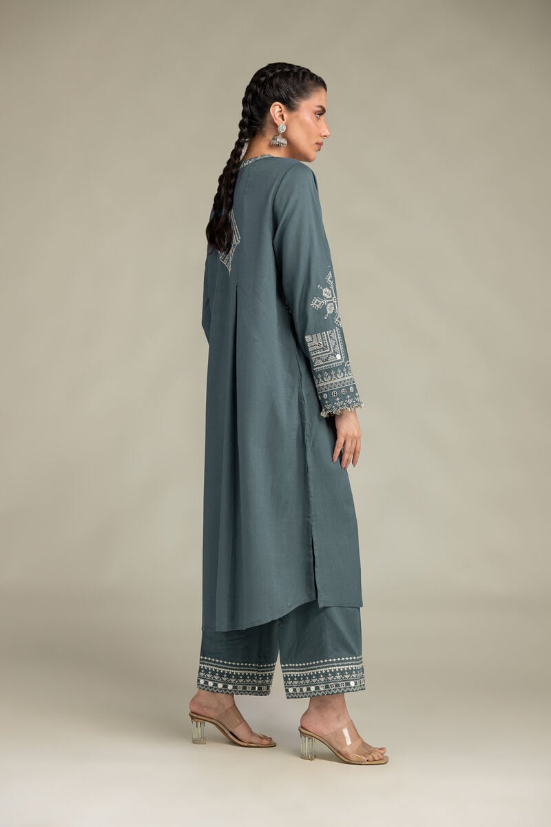 Raw Silk Pants