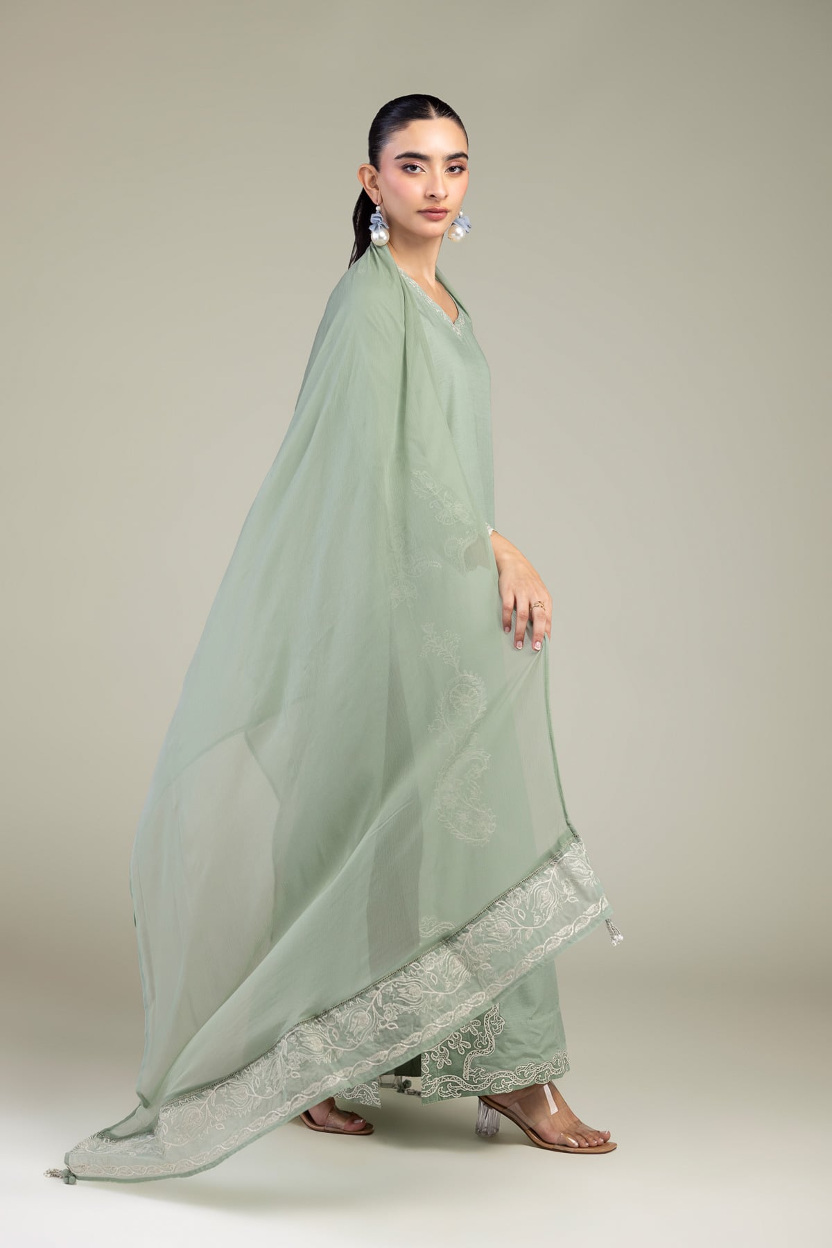 Chiffon Embroidered Dupatta