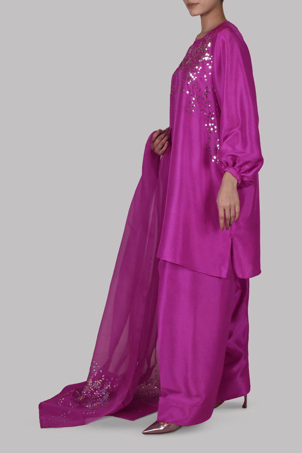 Byzantium Embellished Raw Silk Set
