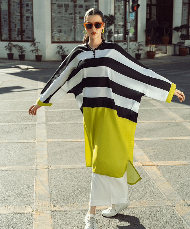 Neon Nights Stitched (1-Piece) OVERSIZED / BOXY TOP