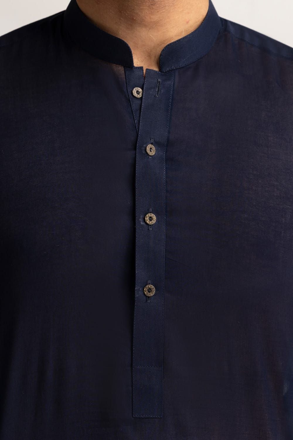 Navy Blue Gul Rubia Lawn Unstitched Fabric
