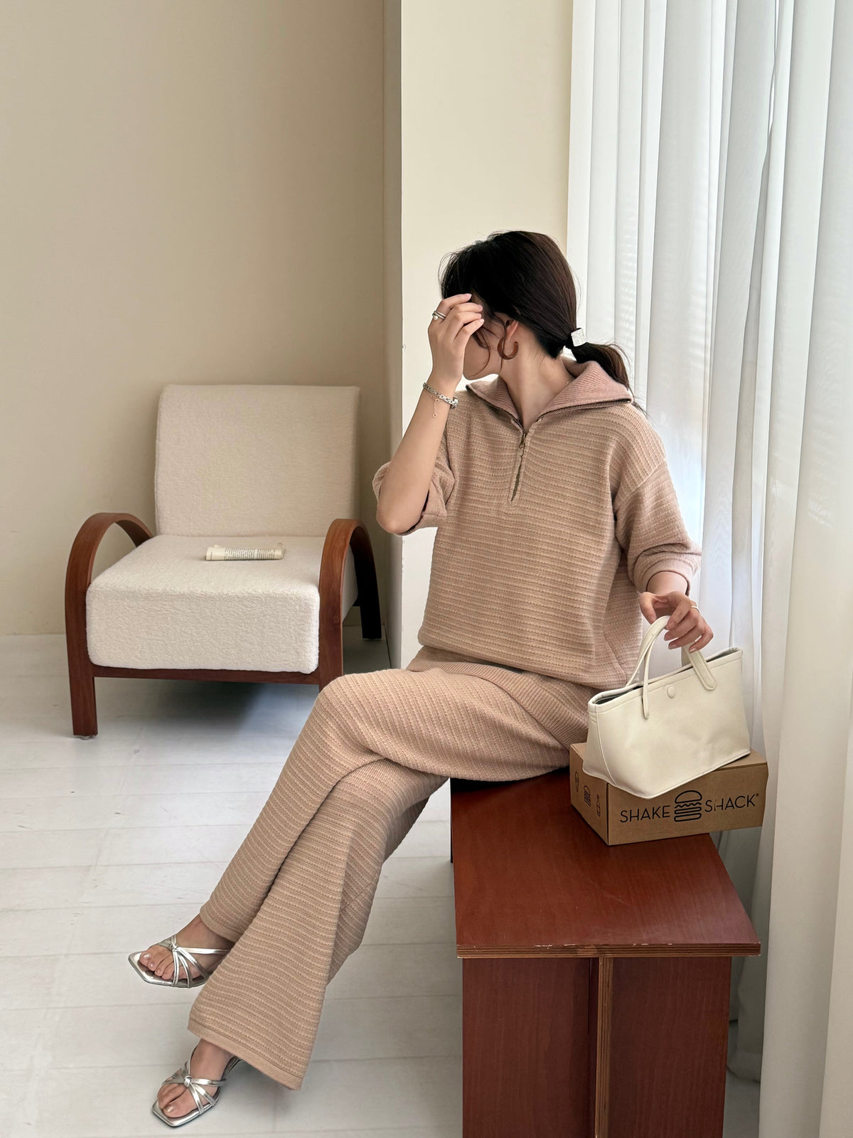 Lolo Knit Detail Suit