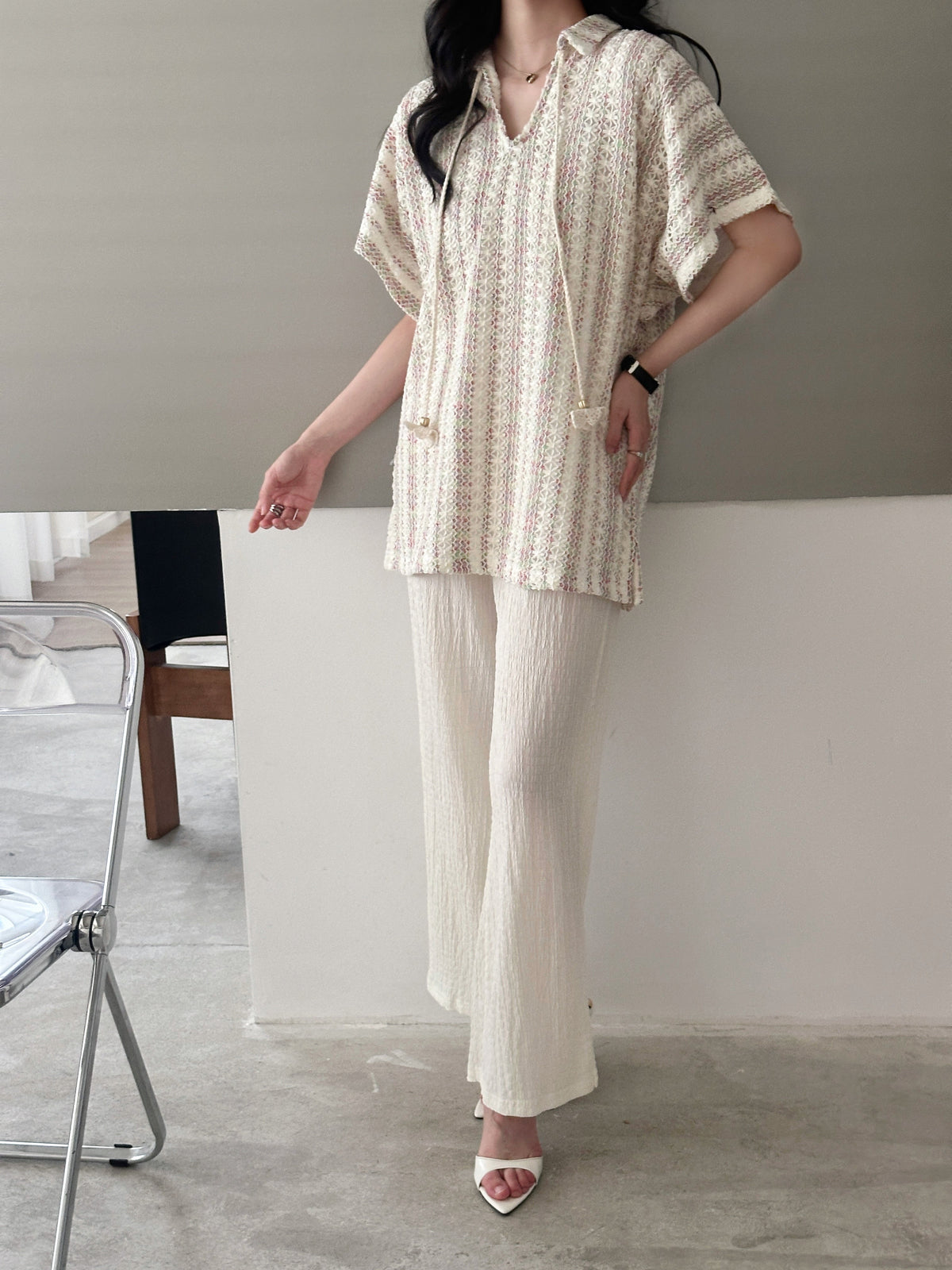 Lagos Crochet Suit with Tassel