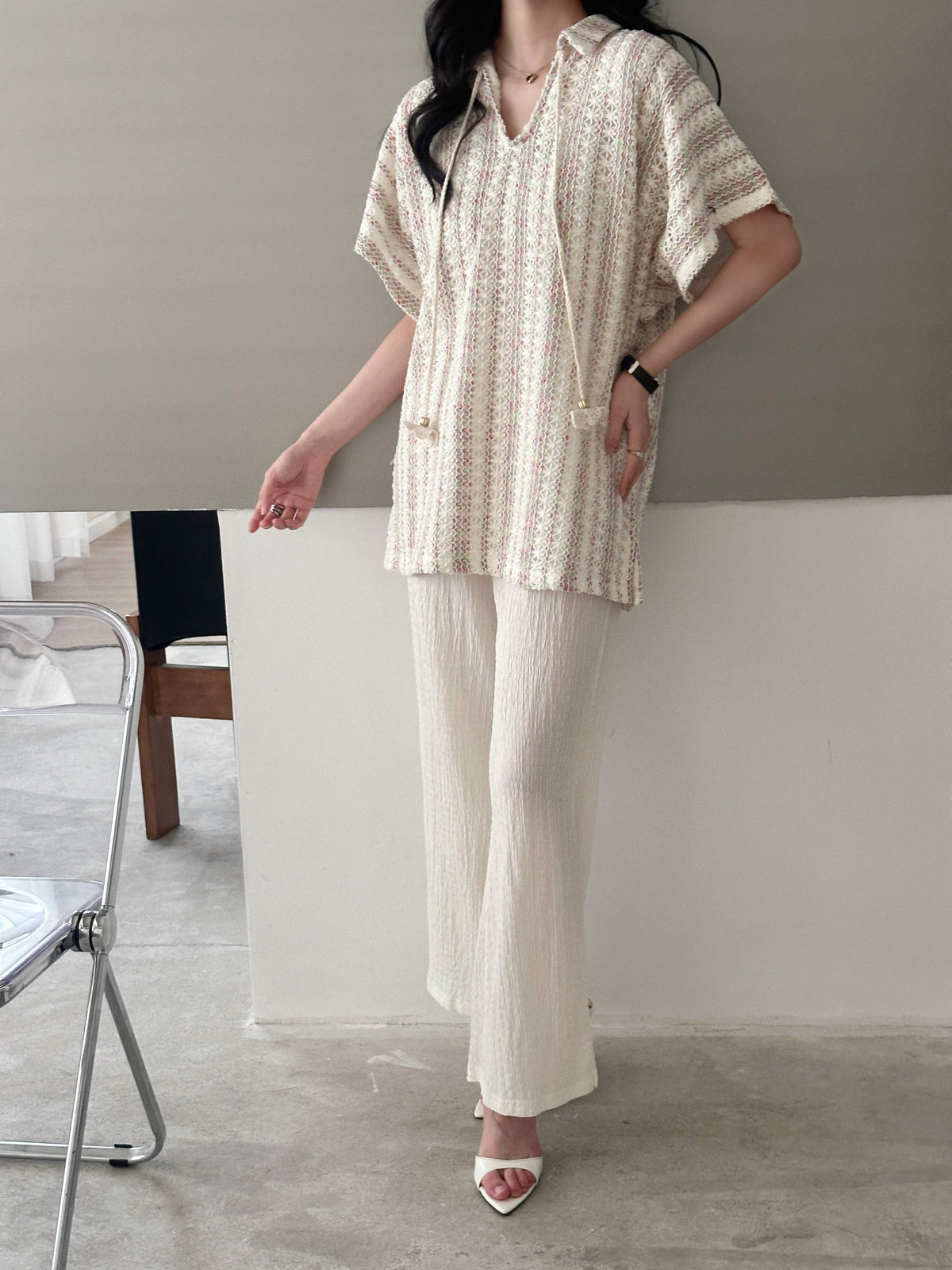 Lagos Crochet Suit with Tassel
