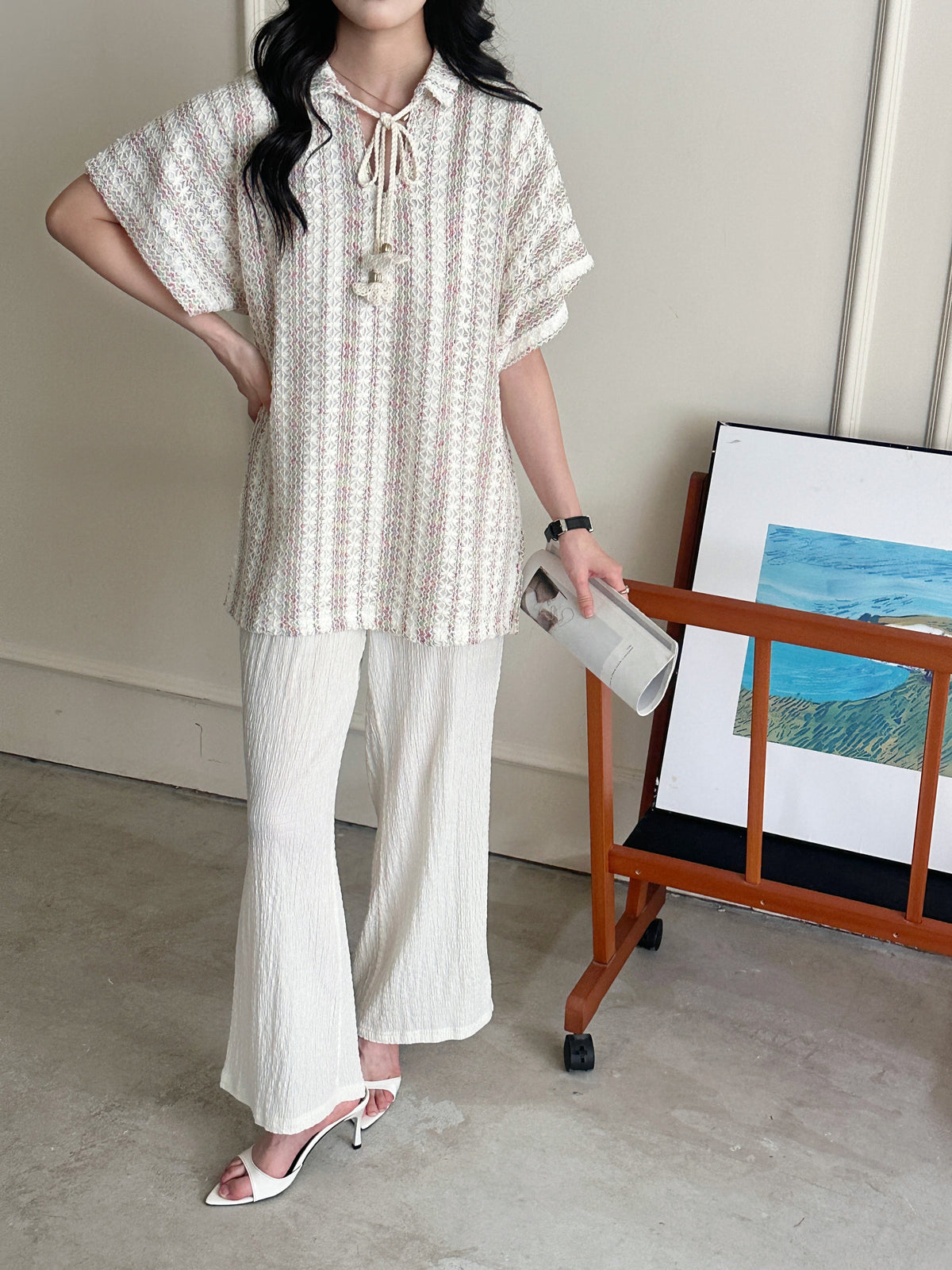 Lagos Crochet Suit with Tassel