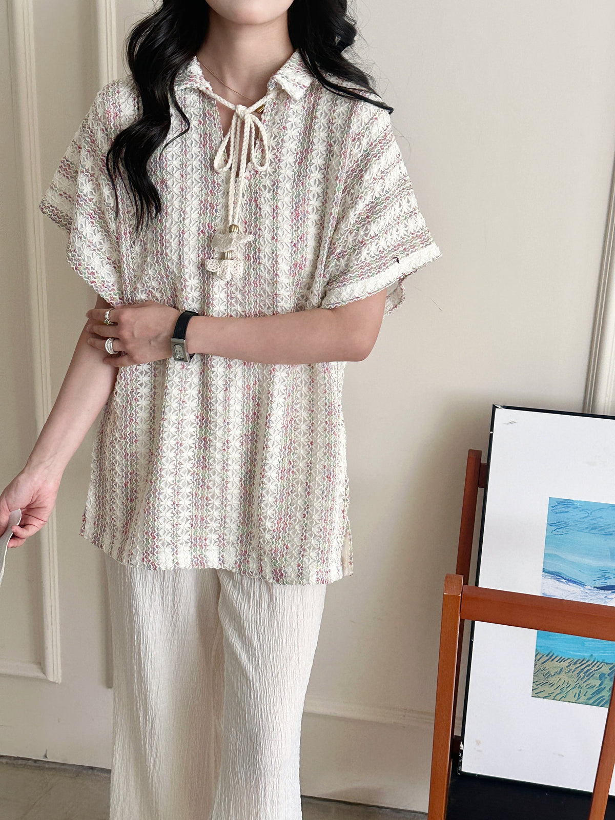Lagos Crochet Suit with Tassel