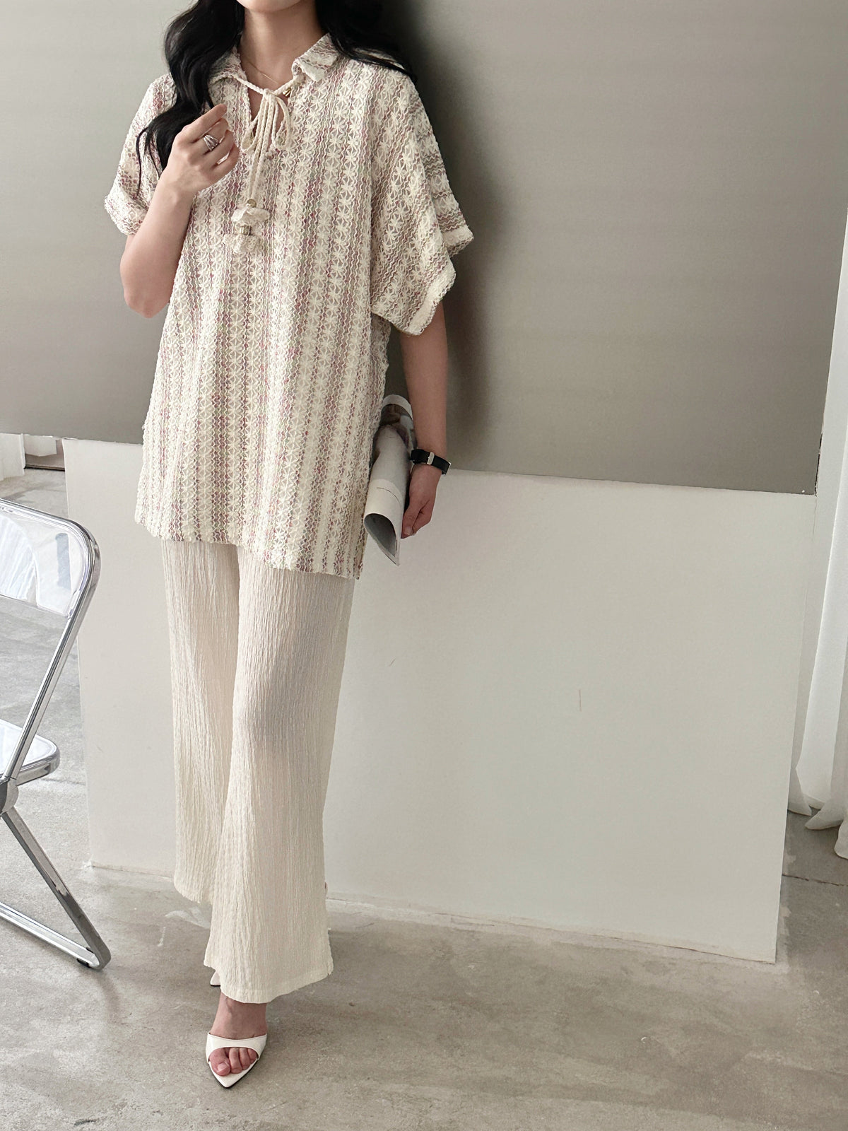 Lagos Crochet Suit with Tassel