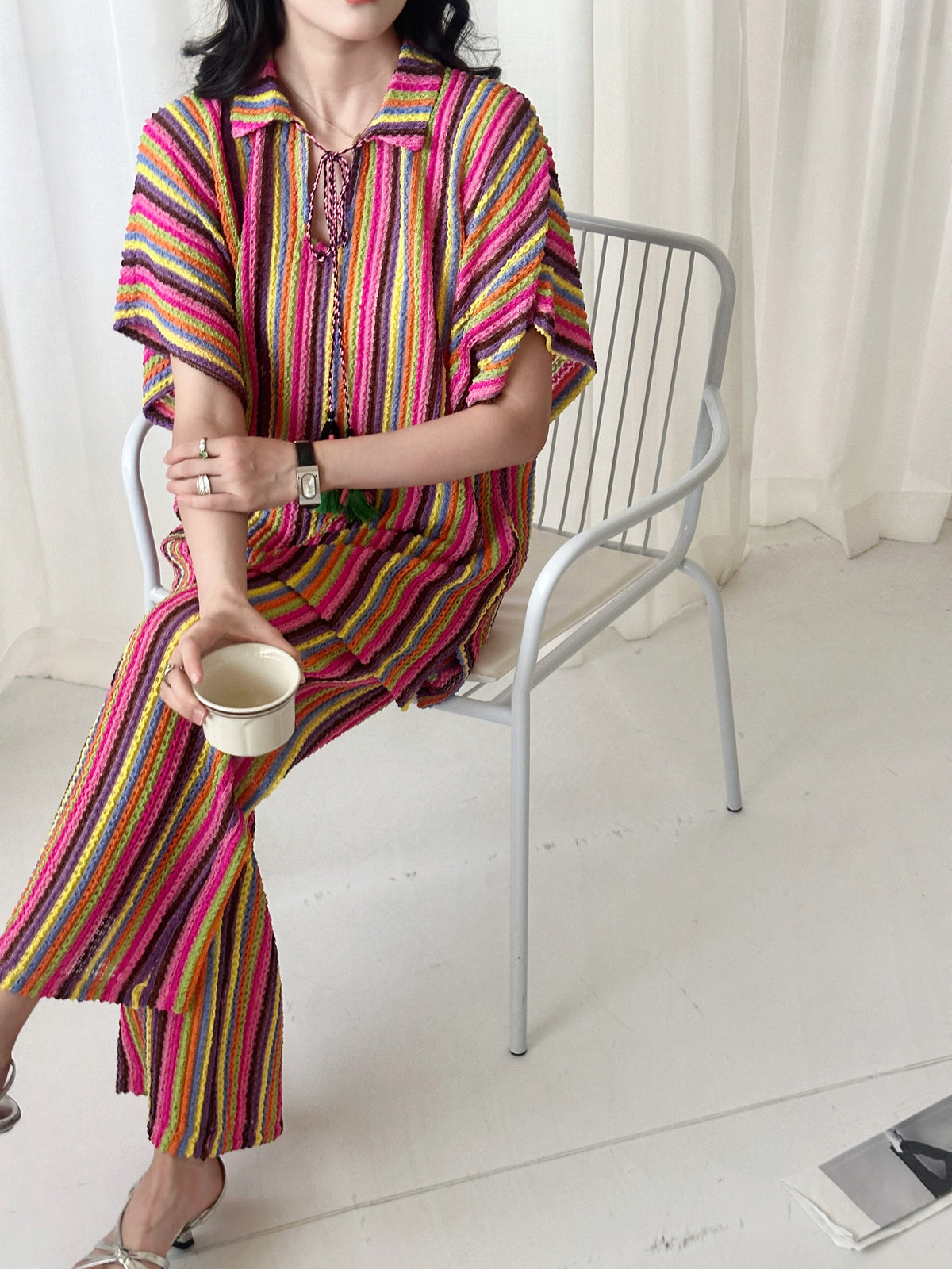 Miami Crochet Suit with Tassel Details