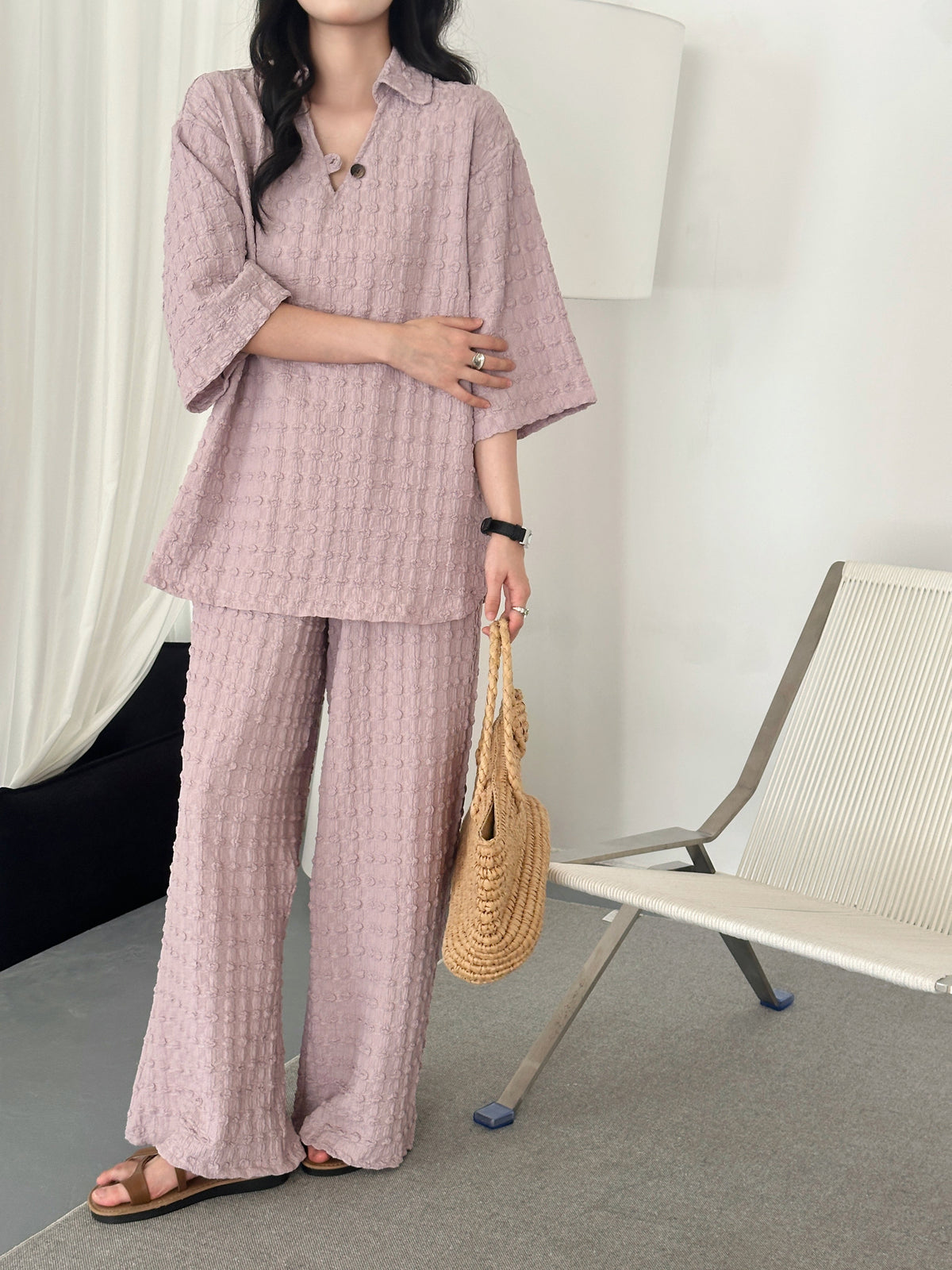 Zaira Pixie Textured Suit