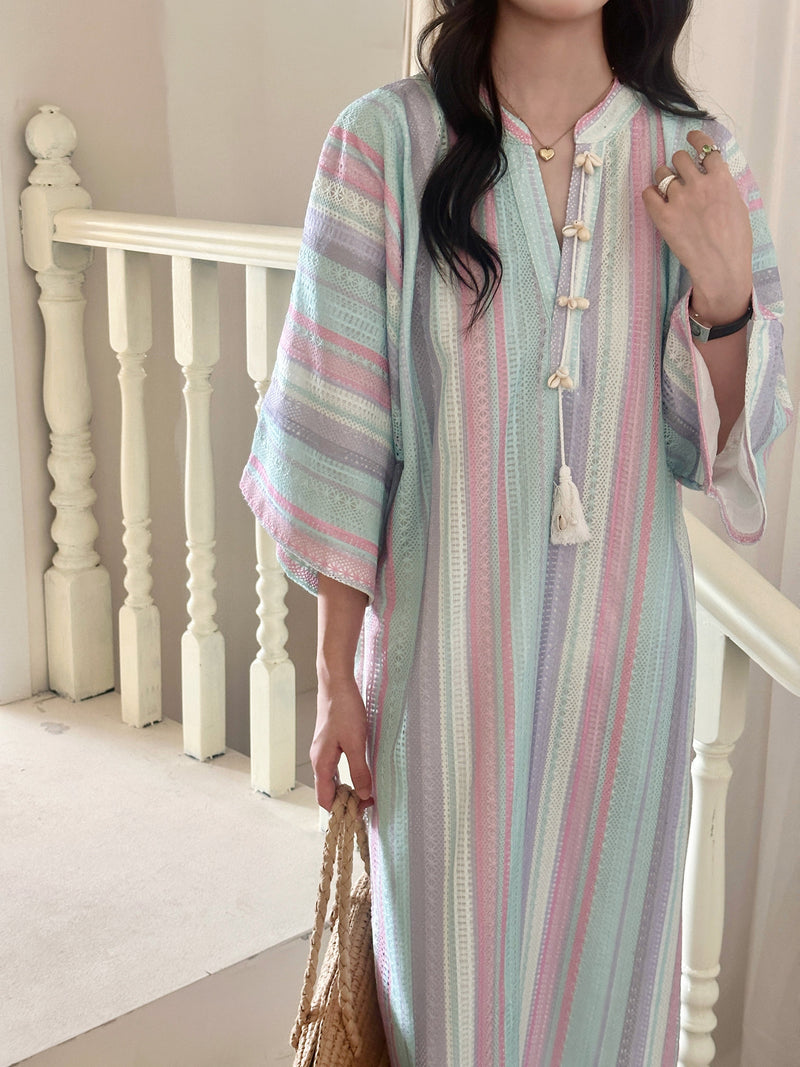 Myra Crochet Dress With Pearl Details