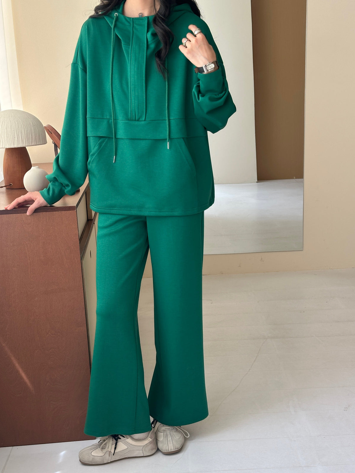 Lyla Modal Blend Suit Green