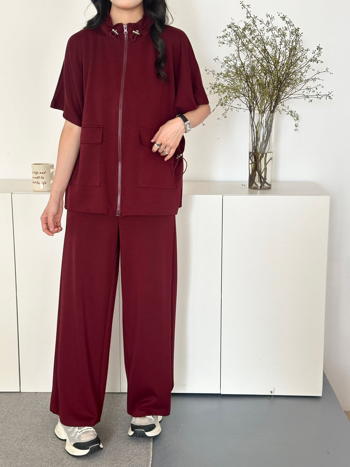 Kiki Modal Suit Merlot
