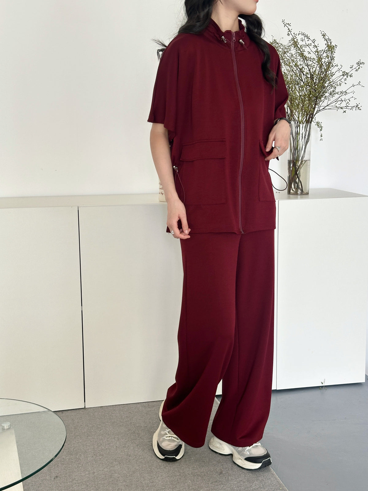 Kiki Modal Suit Merlot