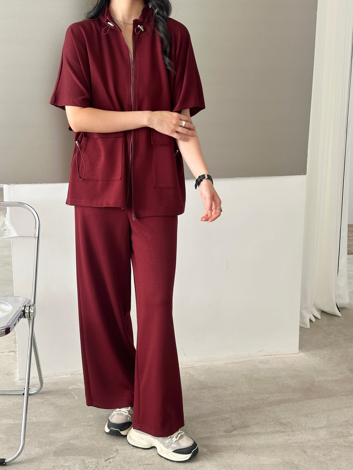Kiki Modal Suit Merlot