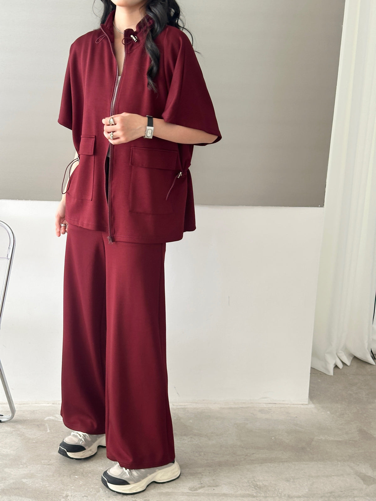 Kiki Modal Suit Merlot