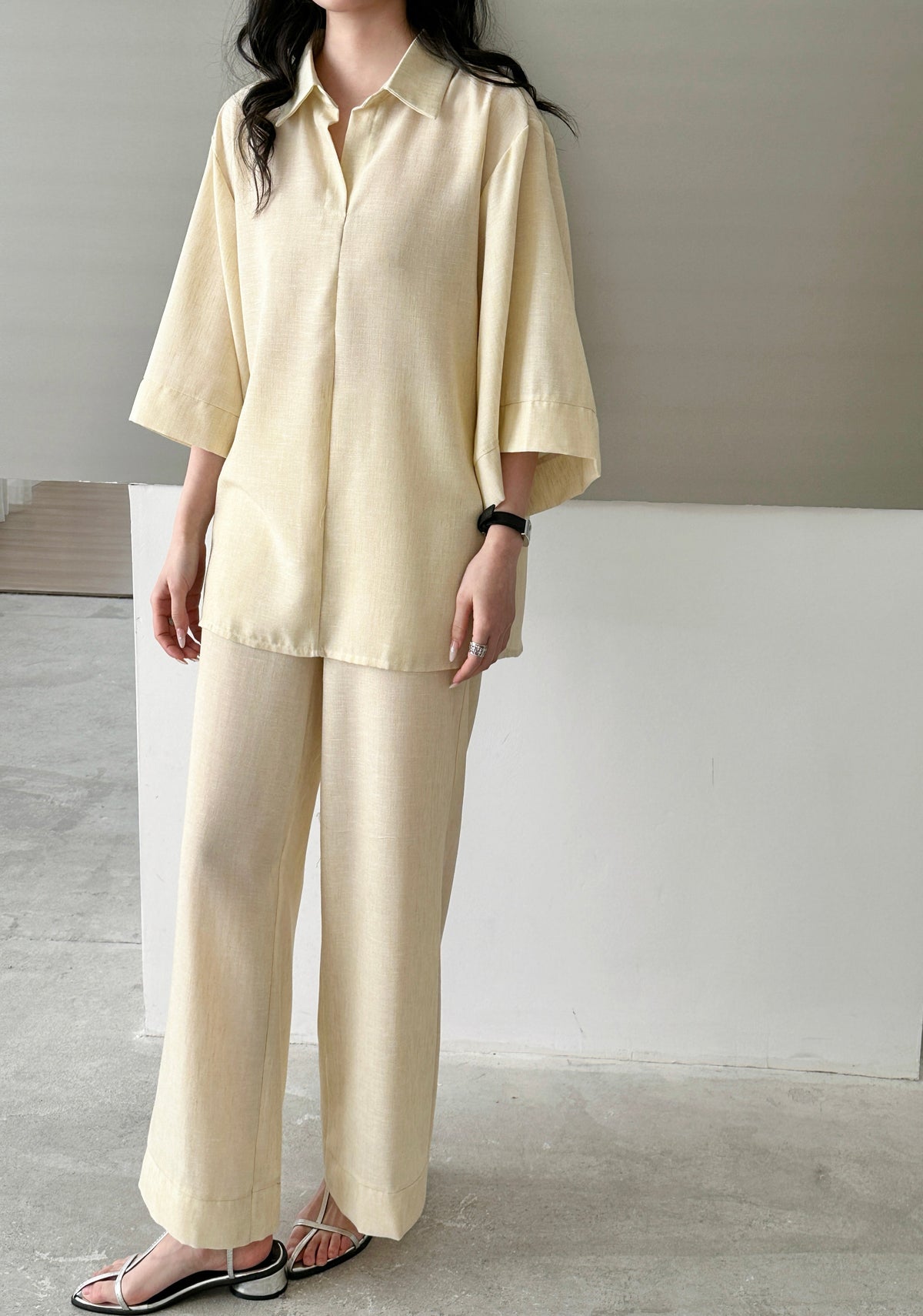 Candy Linen Suit Butter Yellow