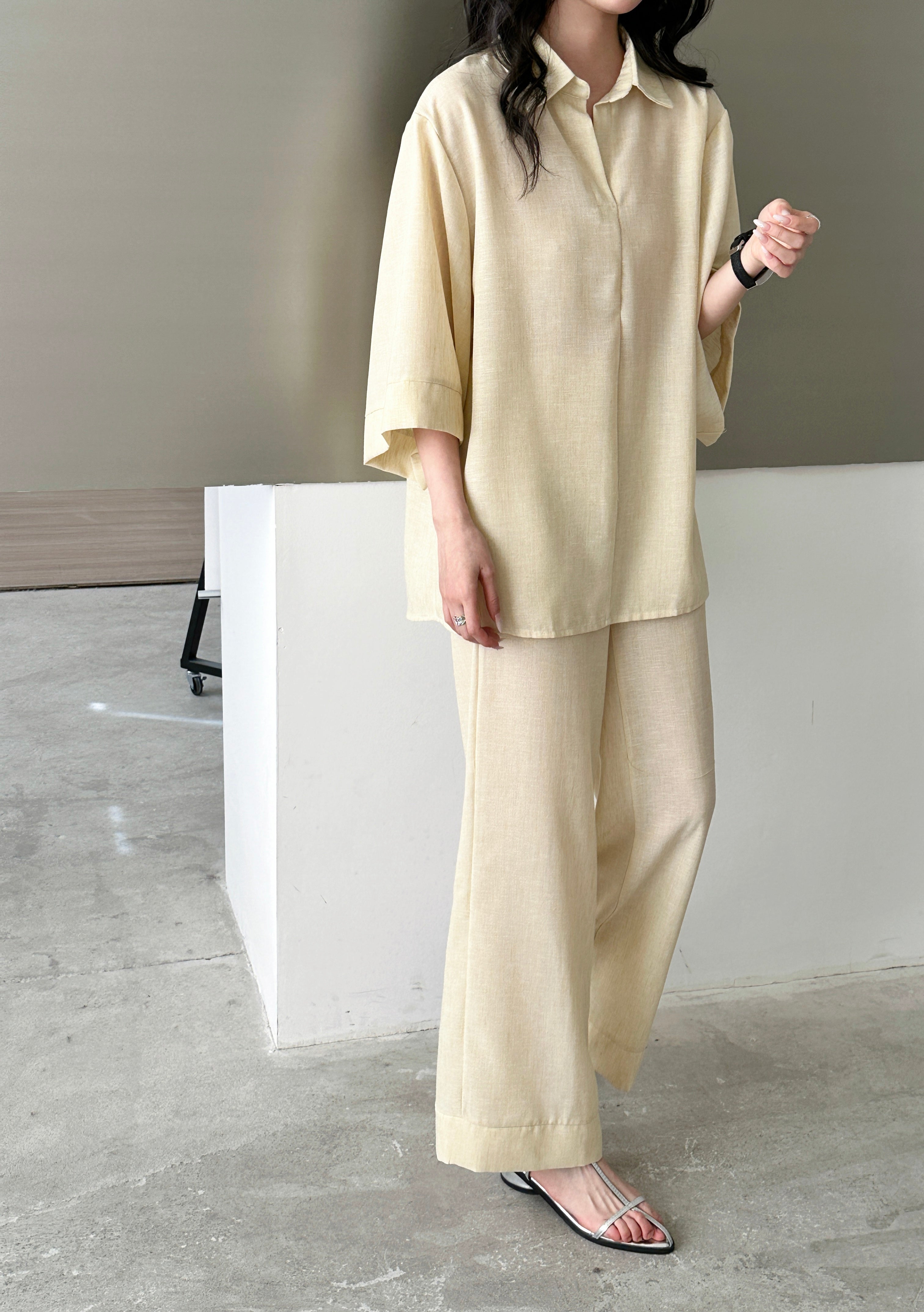 Candy Linen Suit Butter Yellow