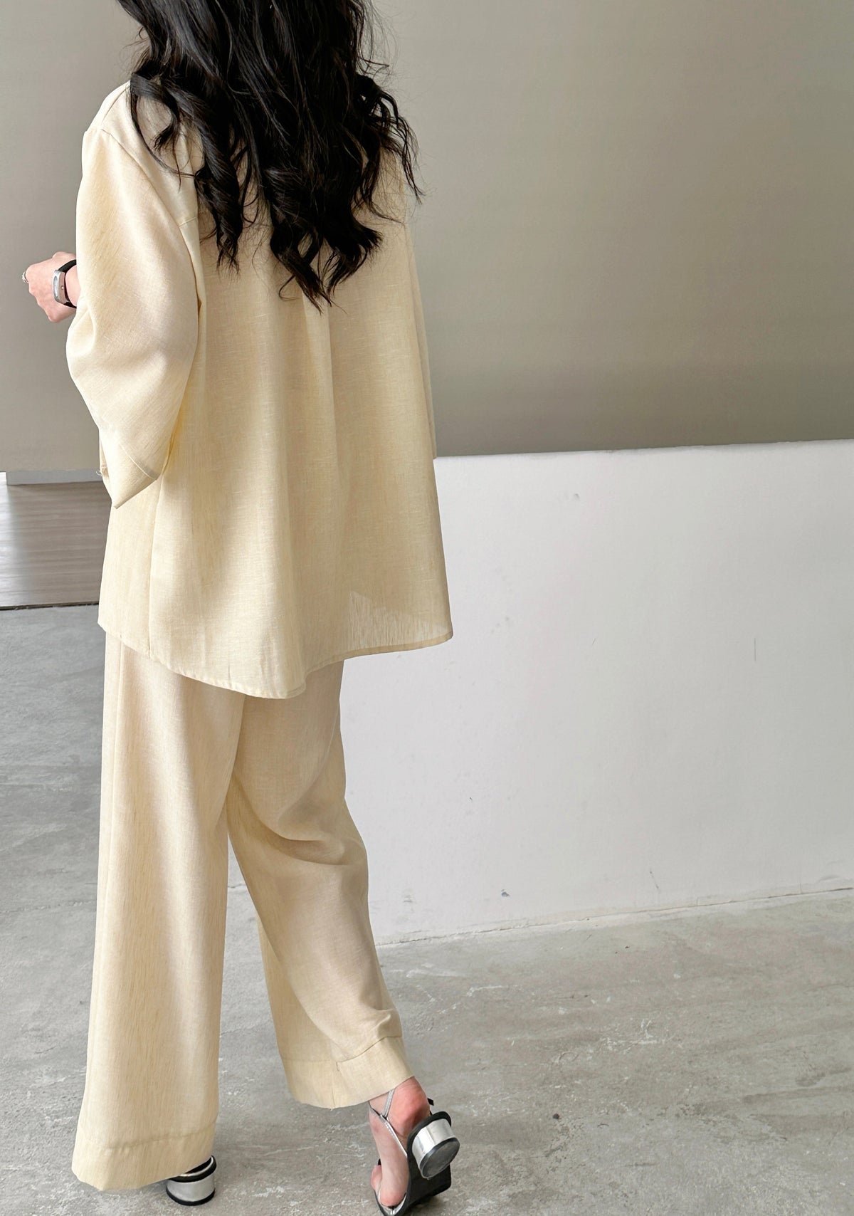 Candy Linen Suit Butter Yellow