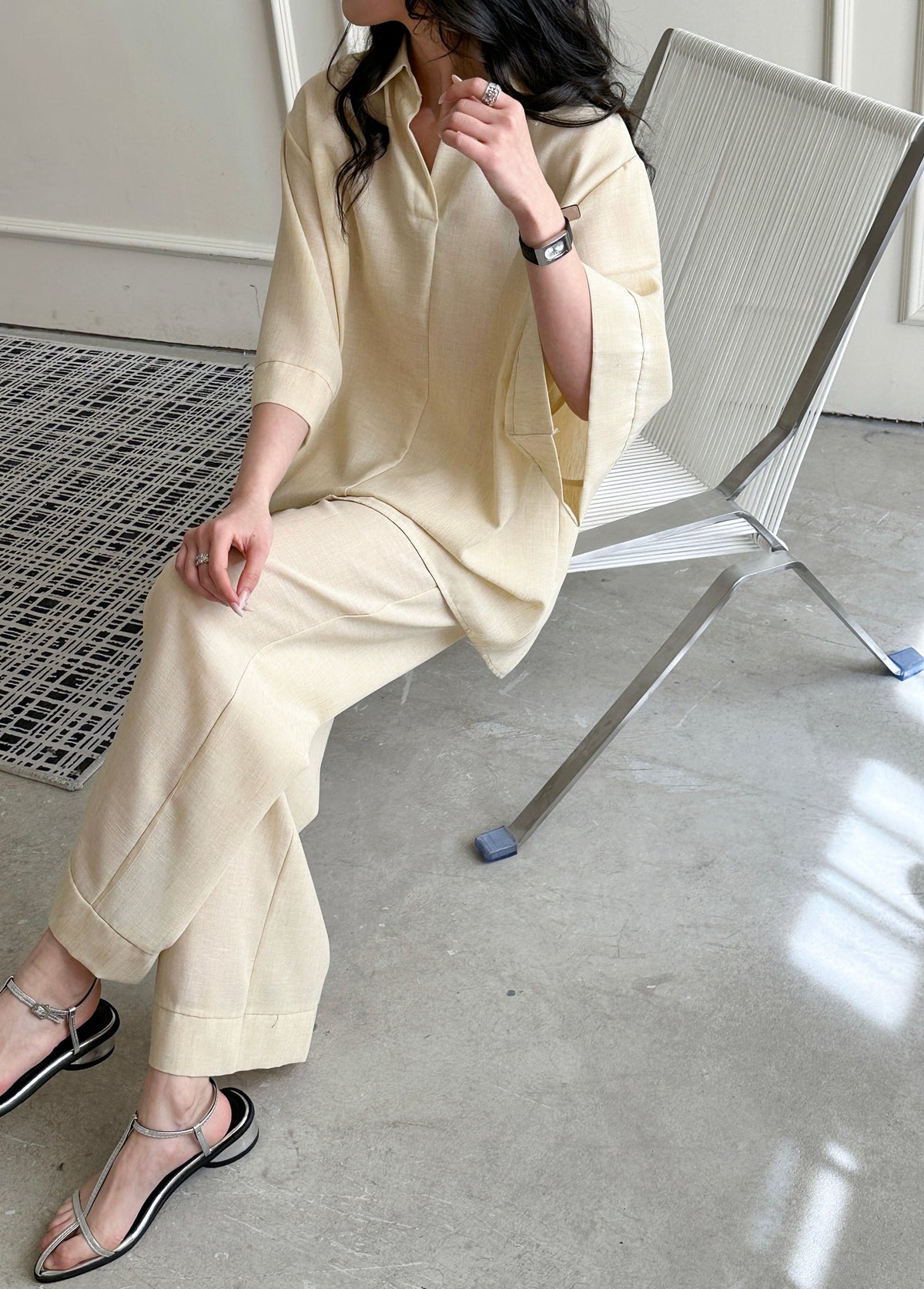 Candy Linen Suit Butter Yellow