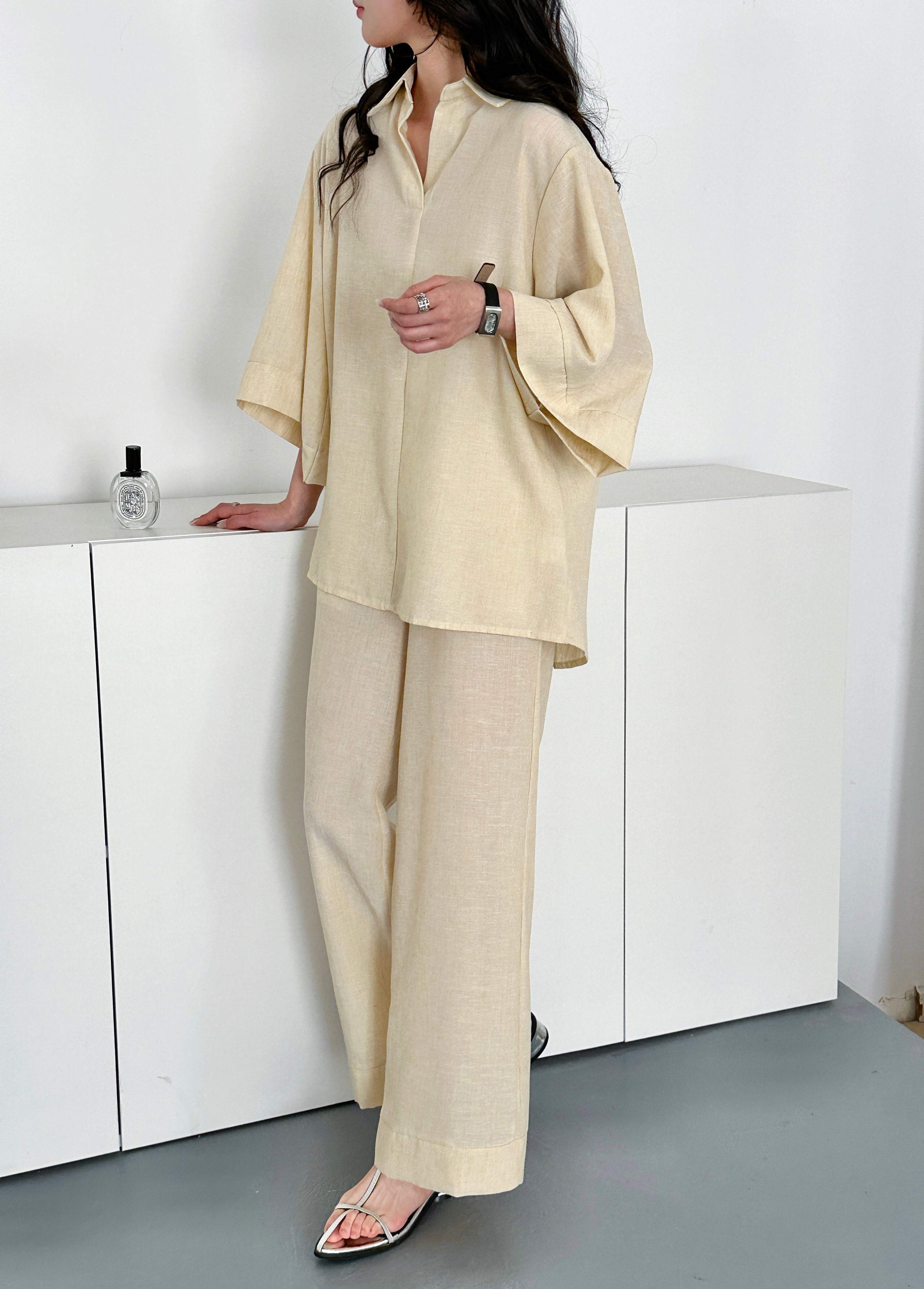Candy Linen Suit Butter Yellow