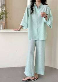 Candy Linen Suit Cloud Blue