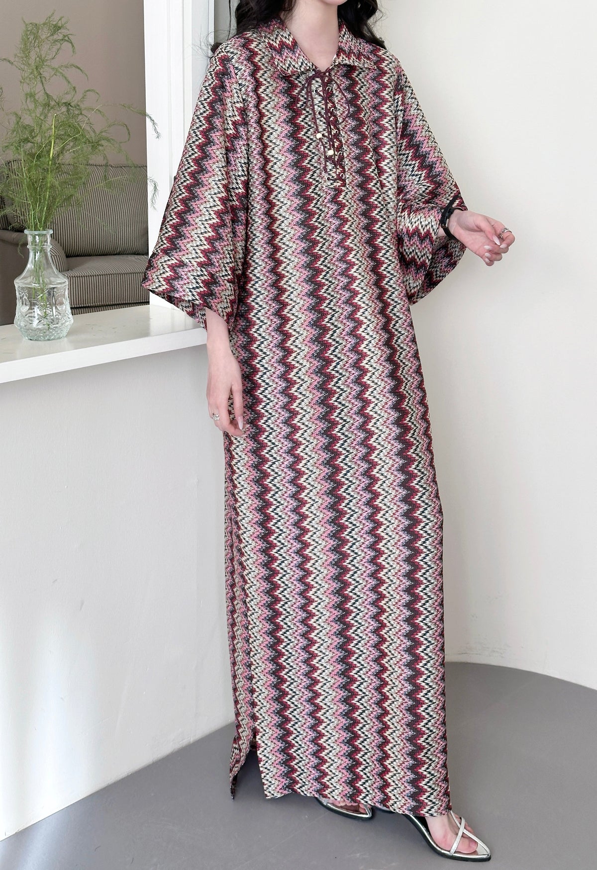 Praslin Crochet Dress with Collar