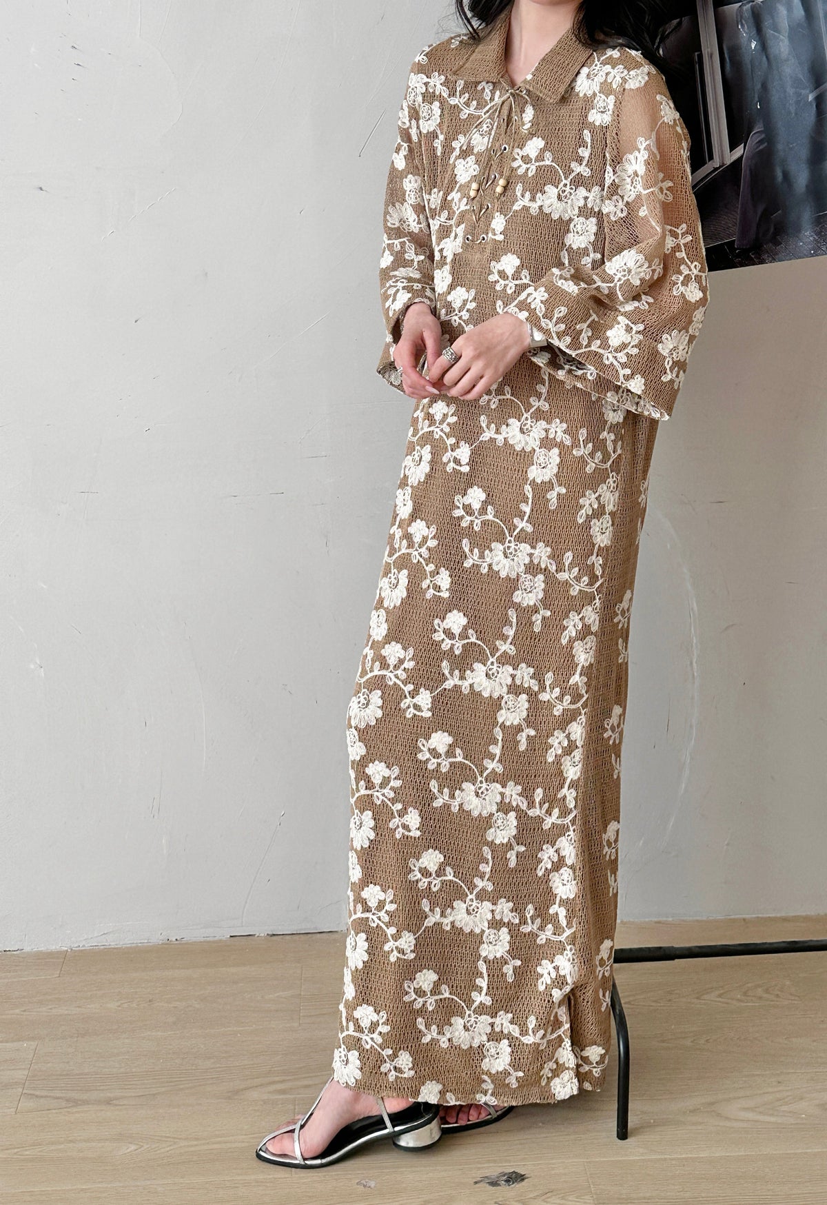 Mahé Embroidered Knit Dress with Tassel