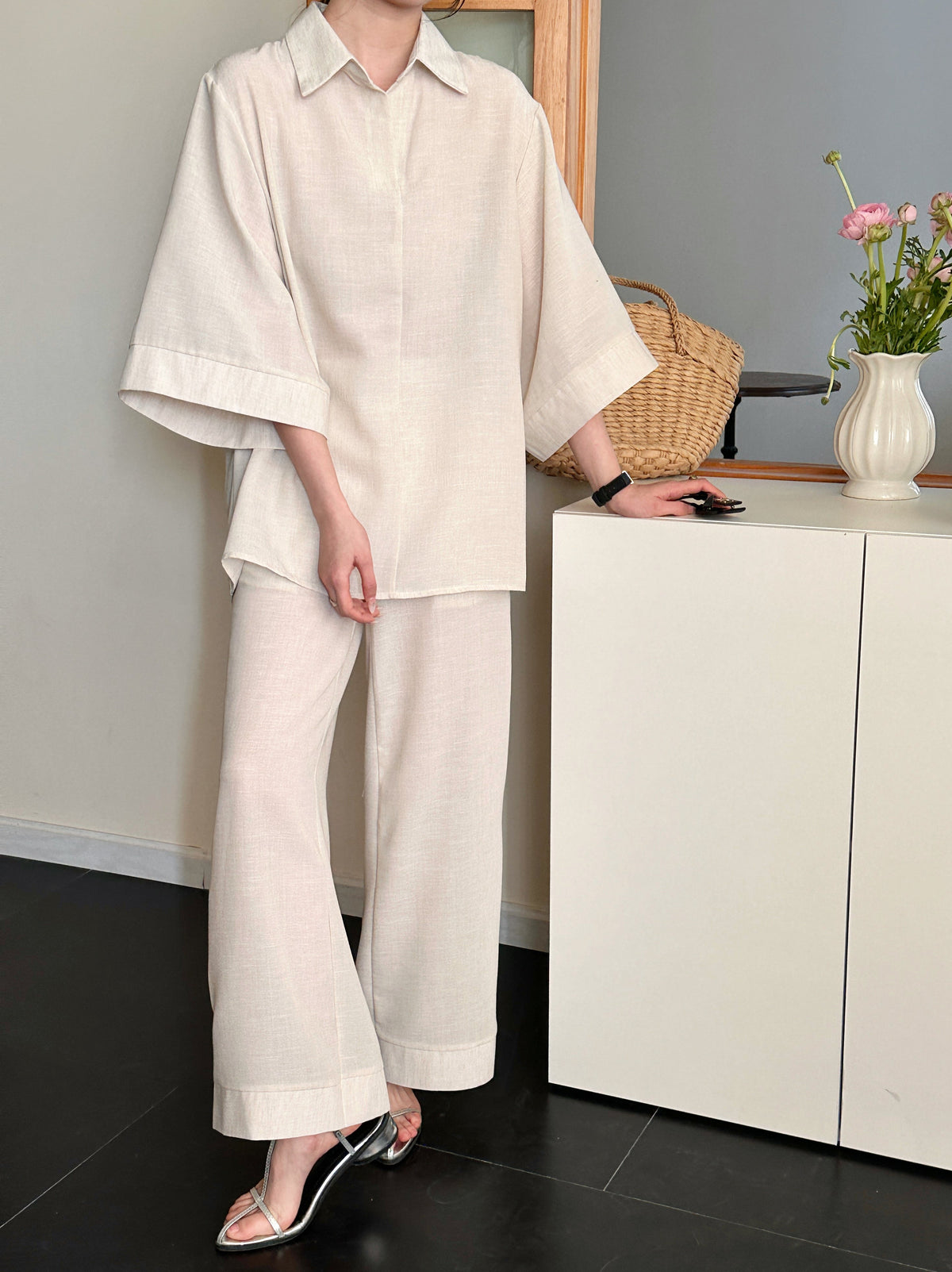 Candy Linen Suit Oatmeal