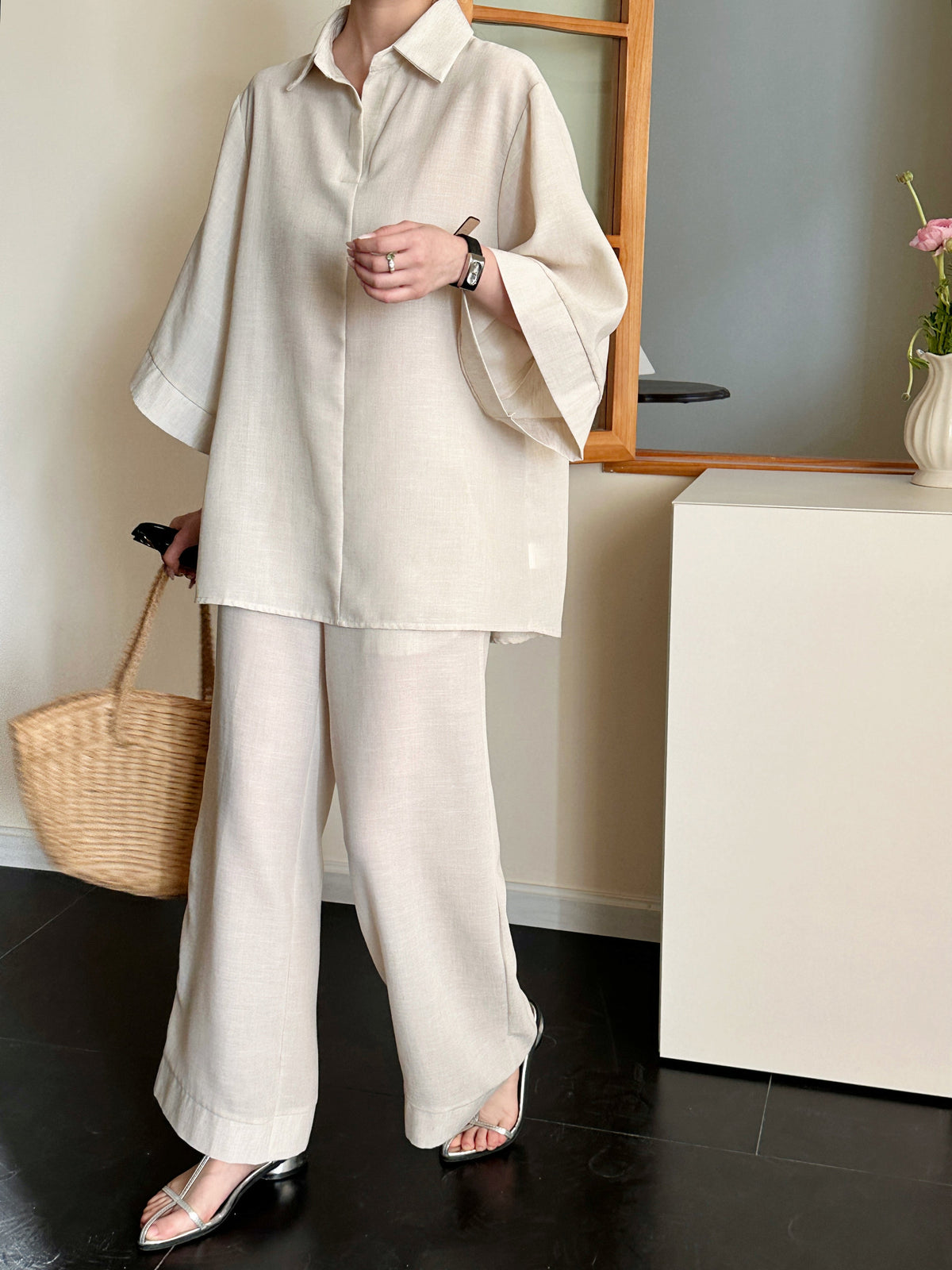 Candy Linen Suit Oatmeal