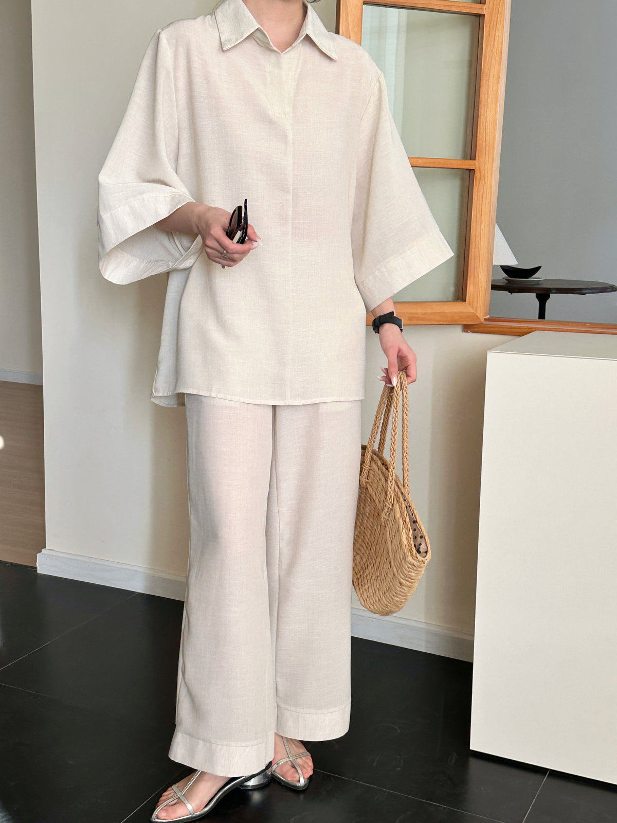 Candy Linen Suit Oatmeal