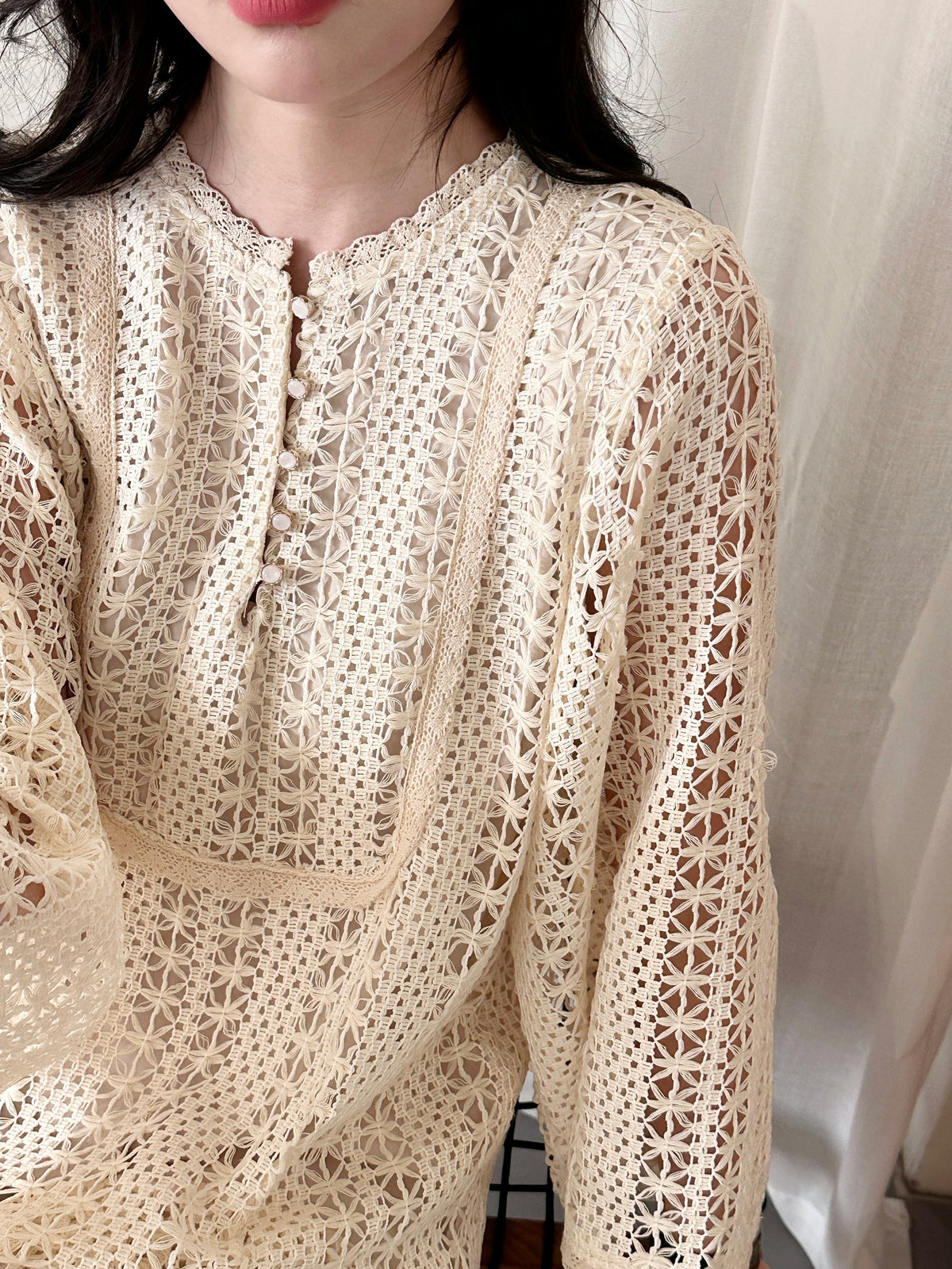 Maui Crochet Dress with Fringe Details