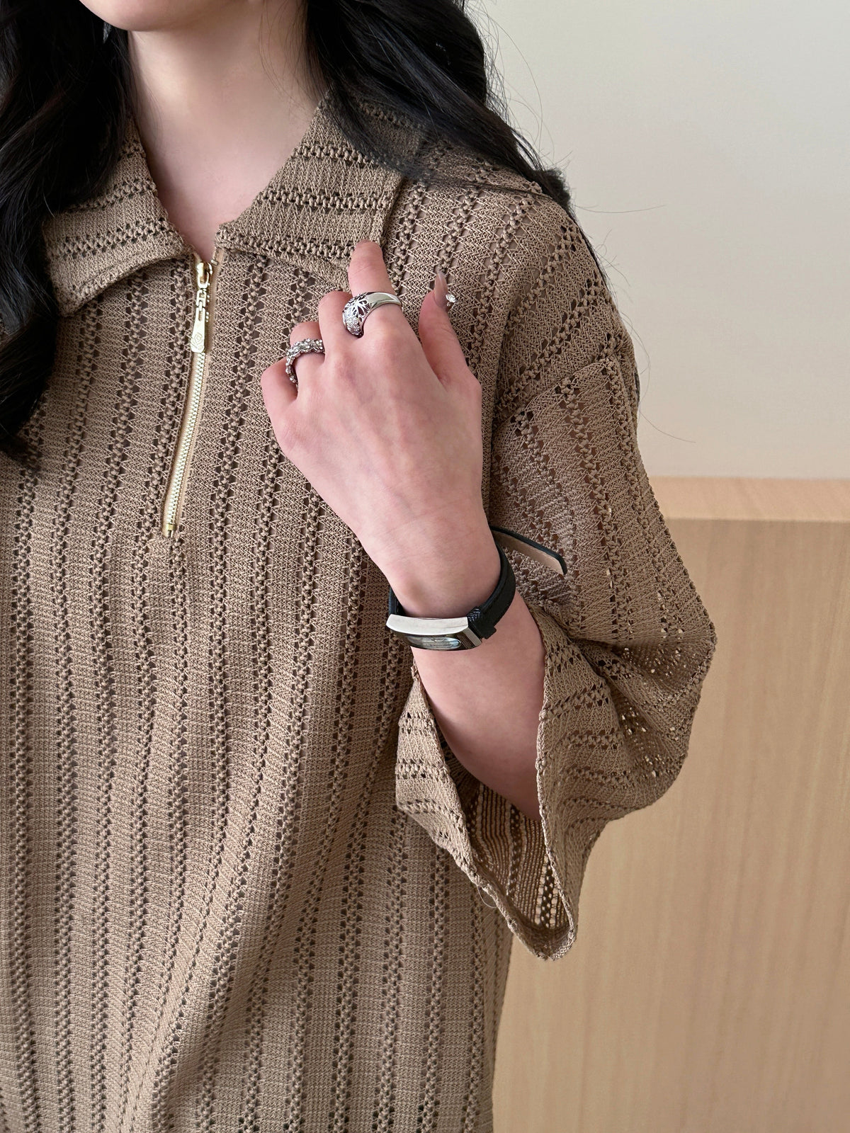 Samui Crochet Suit with Lining Mocha