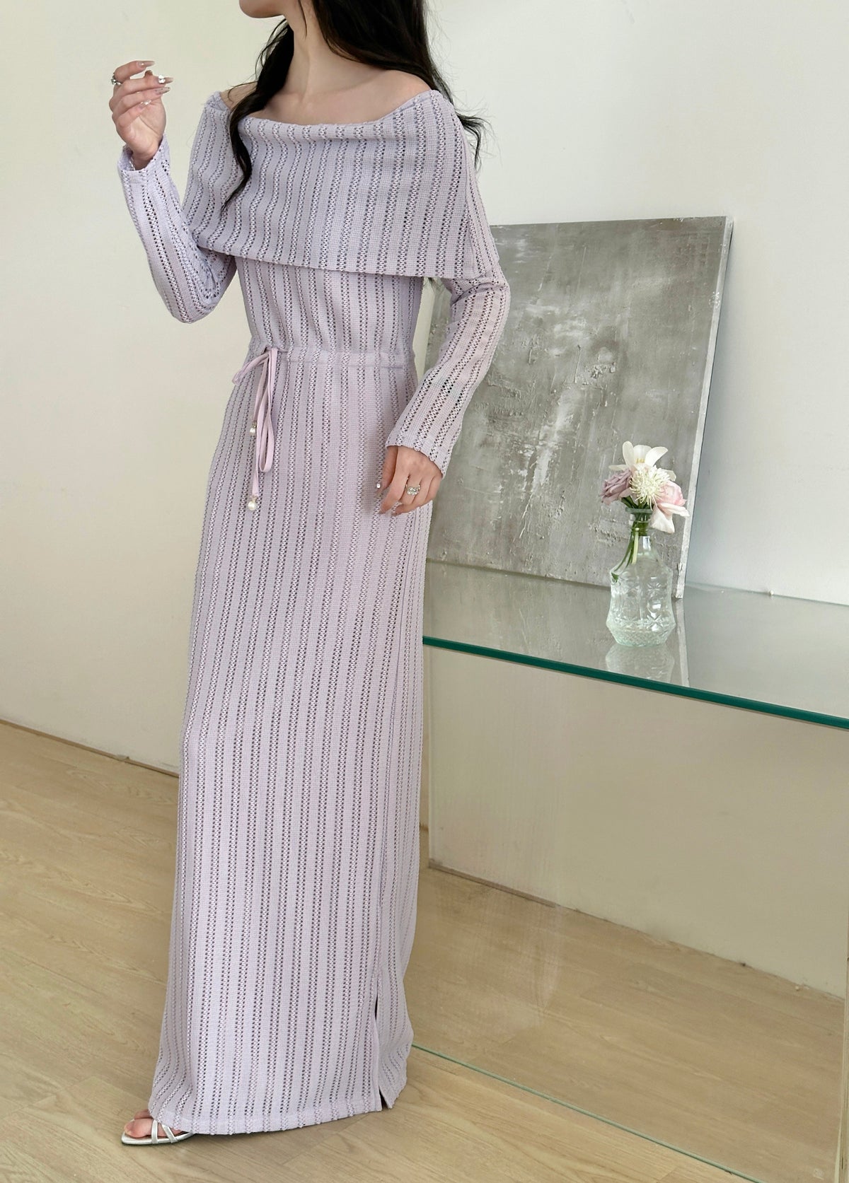 Bali Crochet Resort Dress with Ruched Waist