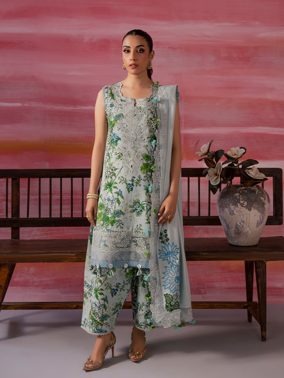 FLORA LINEN SHAWL COLLECTION