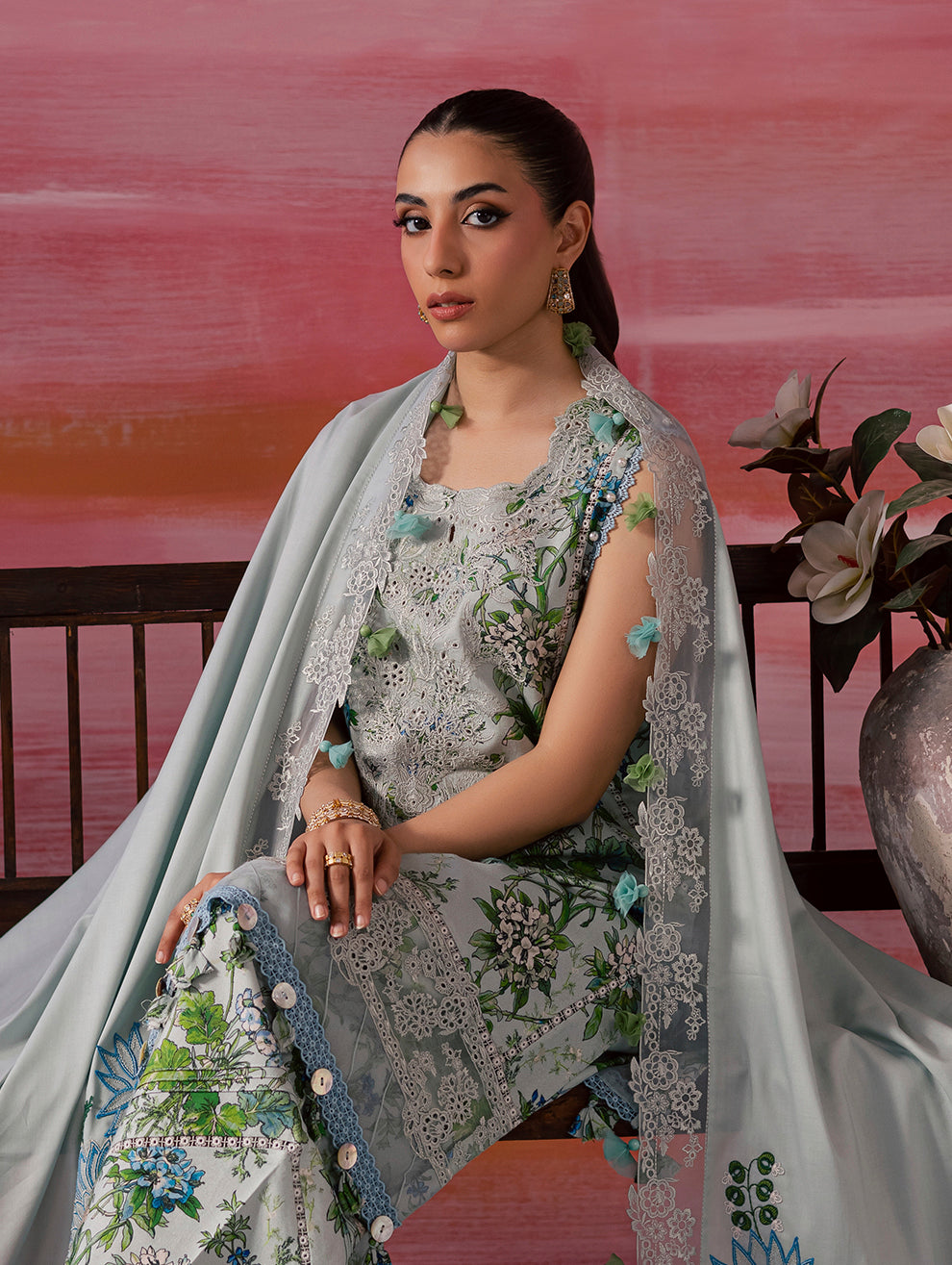 FLORA LINEN SHAWL COLLECTION