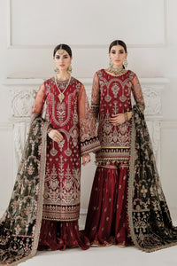 EMBROIDERED NET CH10-07 STITCHED