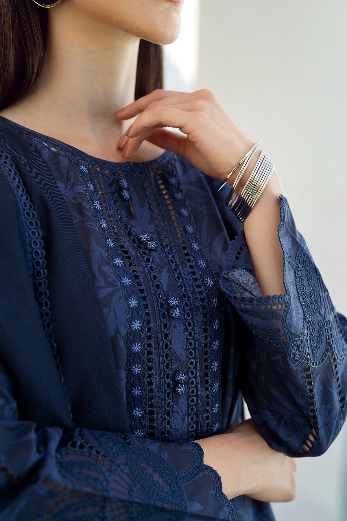 EMBROIDERED PRINTED LAWN UF-544 (RTS)-BAROQUE