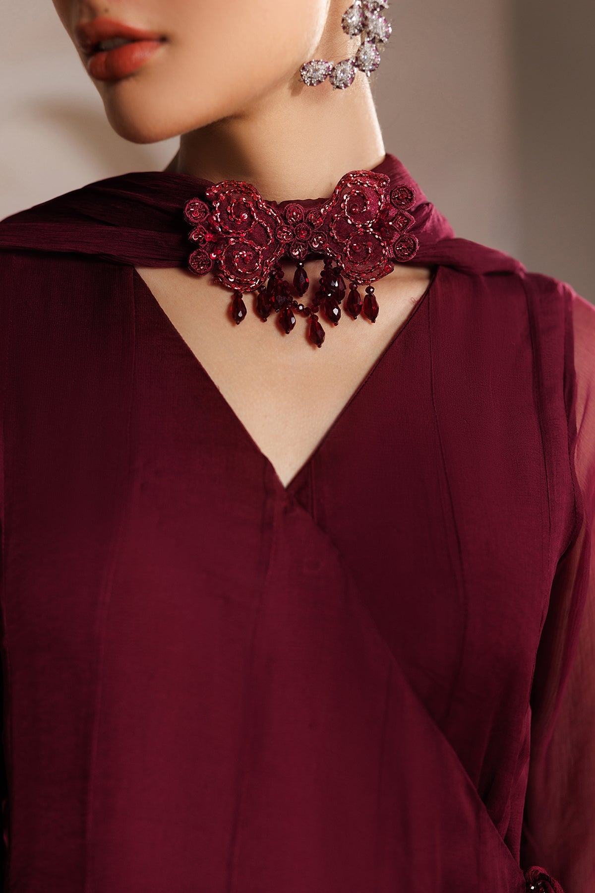 PLAIN CHIFFON FROCK PR-1400