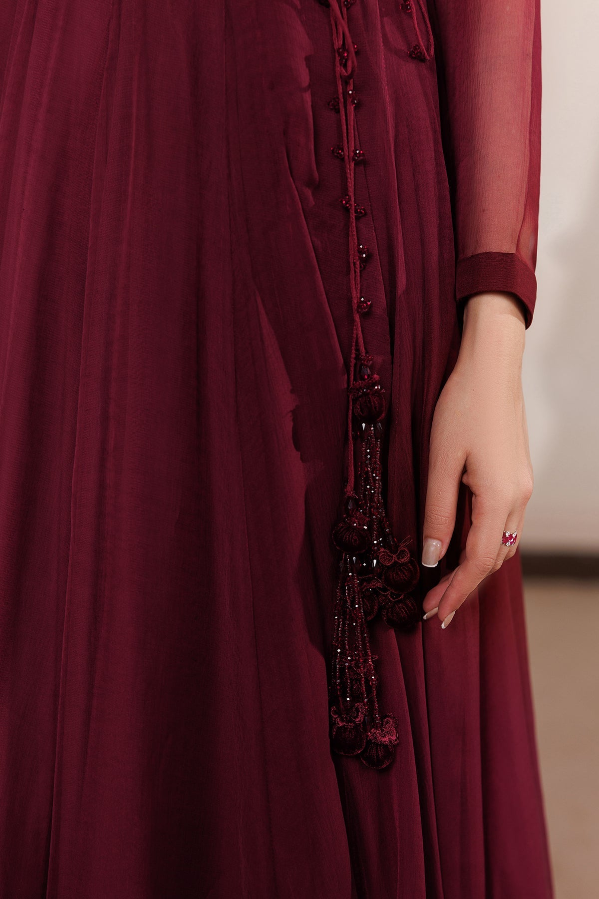 PLAIN CHIFFON FROCK PR-1400