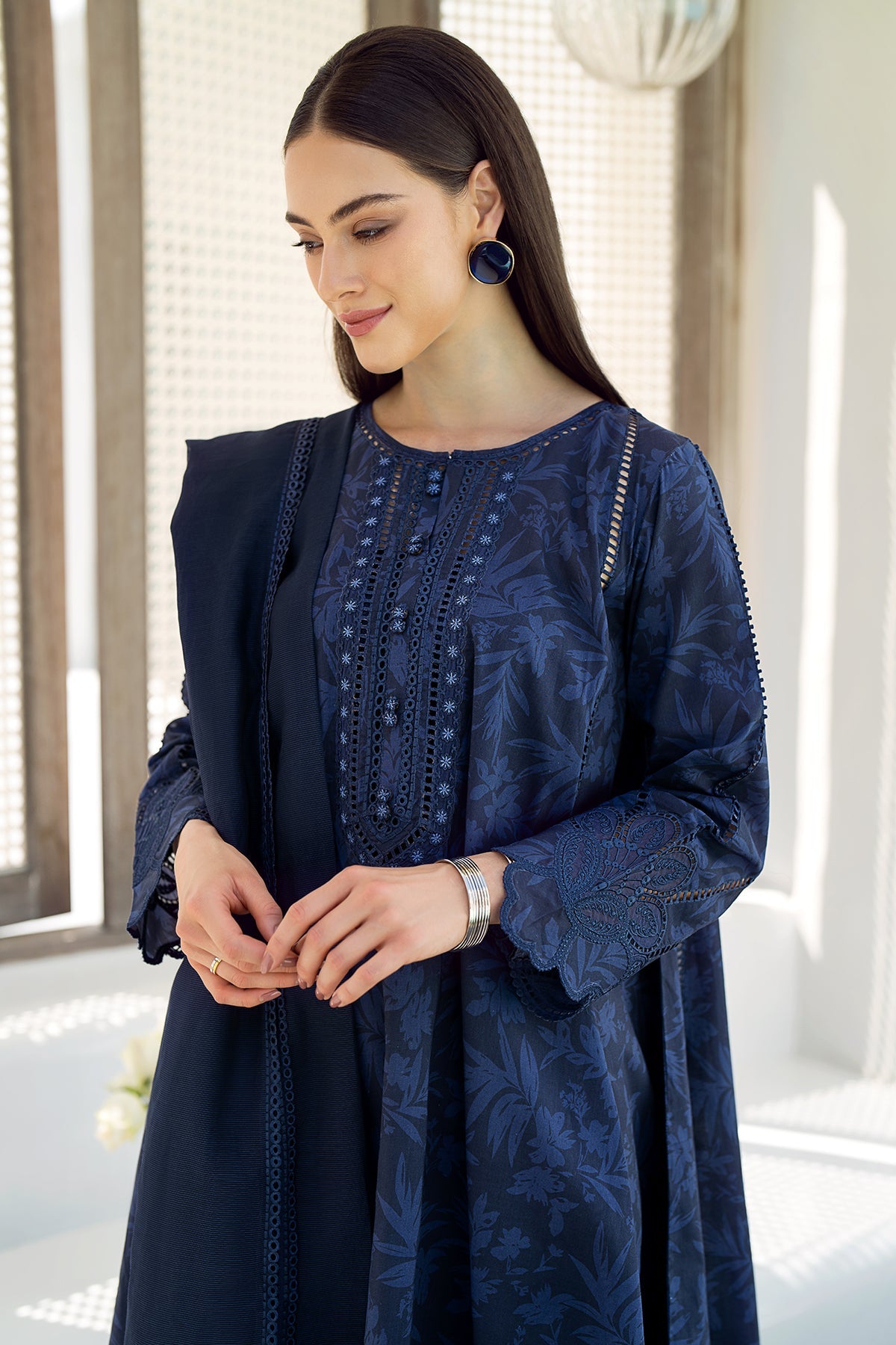 EMBROIDERED PRINTED LAWN UF-544 (RTS)-BAROQUE