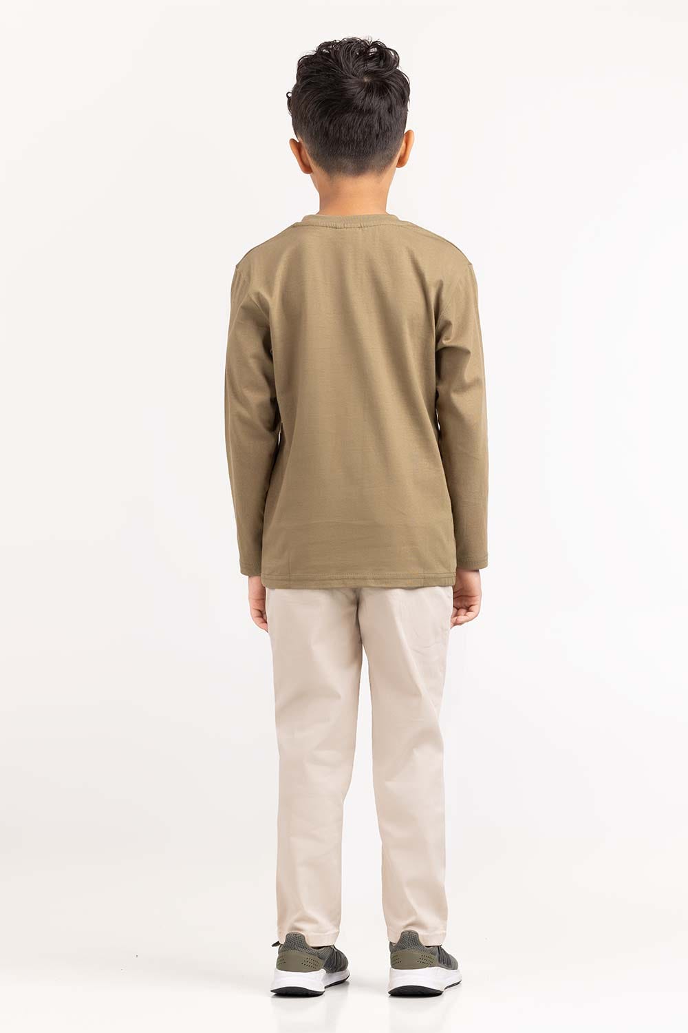 Toddler Boy Olive Knit