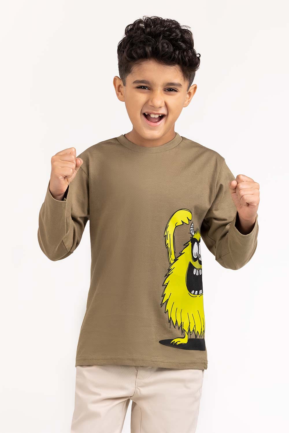 Toddler Boy Olive Knit