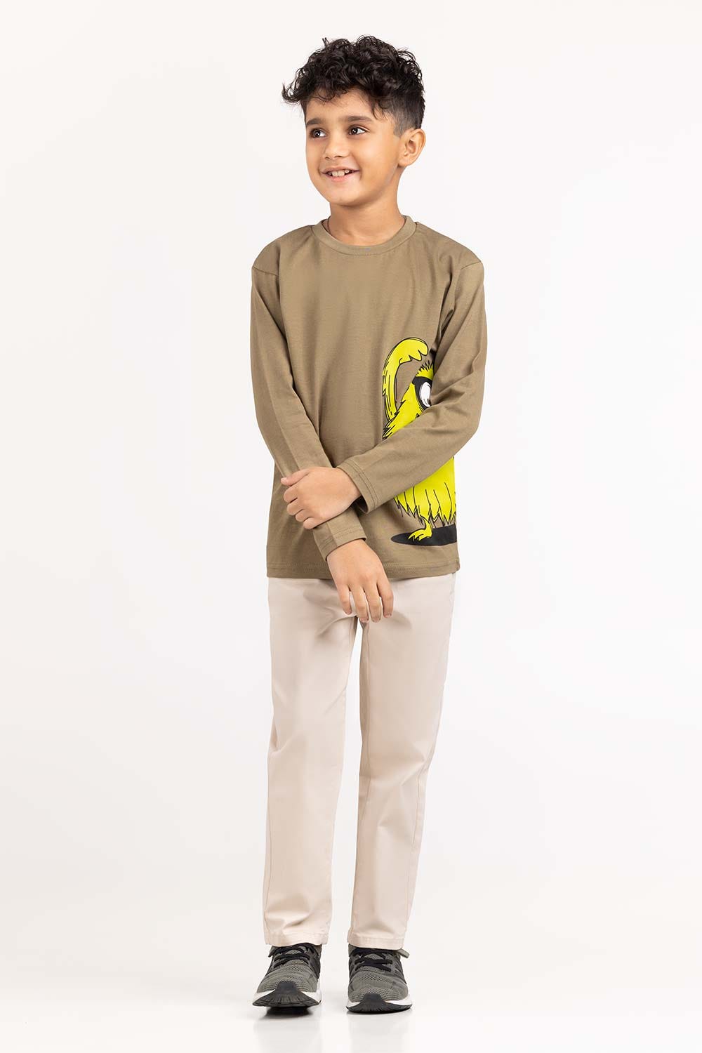 Toddler Boy Olive Knit
